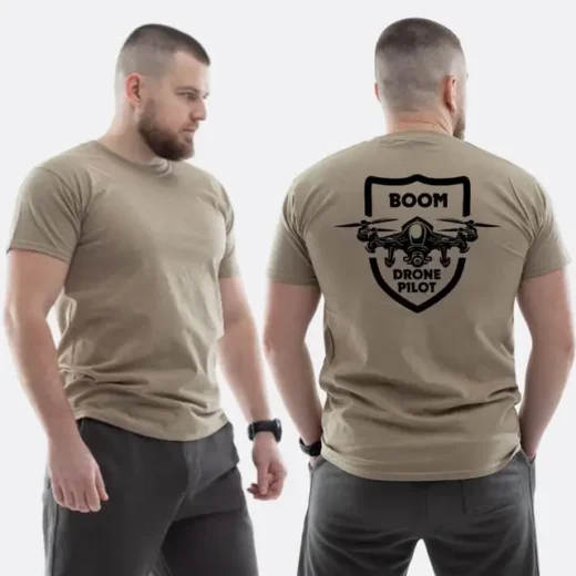 Футболка PrintBro ЗСУ з принтом Boom drone pilot FPV