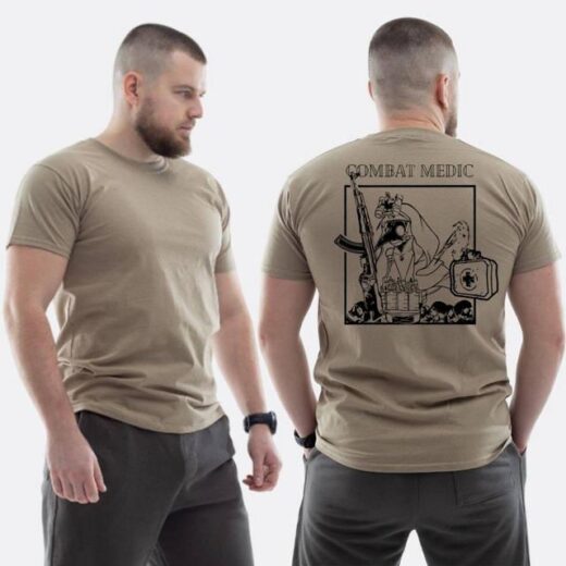 Футболка PrintBro ЗСУ з принтом Combat medic військовий медик