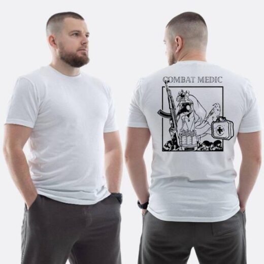 Футболка PrintBro ЗСУ з принтом Combat medic військовий медик