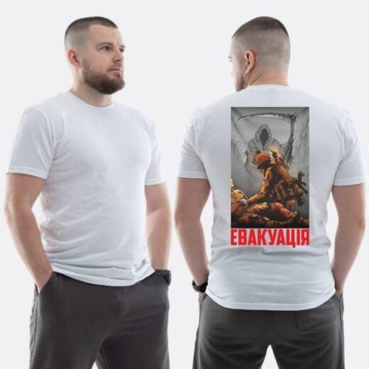 Футболка PrintBro ЗСУ з принтом Евакуація військовий медик