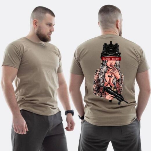 Футболка PrintBro ЗСУ з принтом Sunset Goons Дівчина п'ятниця