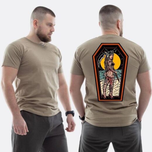 Футболка PrintBro ЗСУ з принтом Sunset Goons