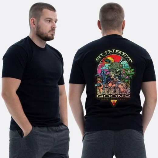 Футболка PrintBro ЗСУ з принтом Sunset Goons