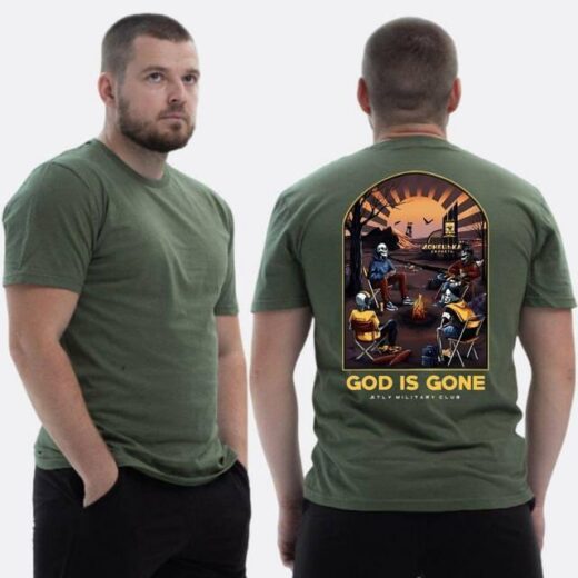 Футболка PrintBro ЗСУ з принтом Sunset Goons God is gone
