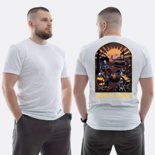 Футболка PrintBro ЗСУ з принтом Sunset Goons God is gone