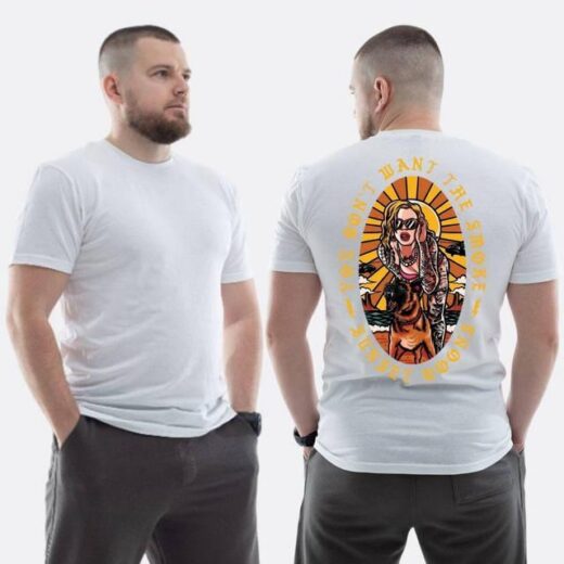 Футболка PrintBro ЗСУ з принтом Sunset Goons Дівчина та собака