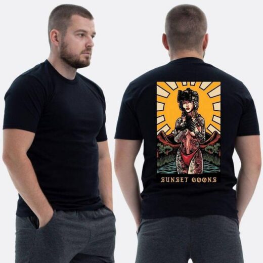 Футболка PrintBro ЗСУ з принтом Sunset Goons