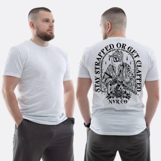Футболка PrintBro ЗСУ з принтом Sunset Goons stay strapped or get clapped