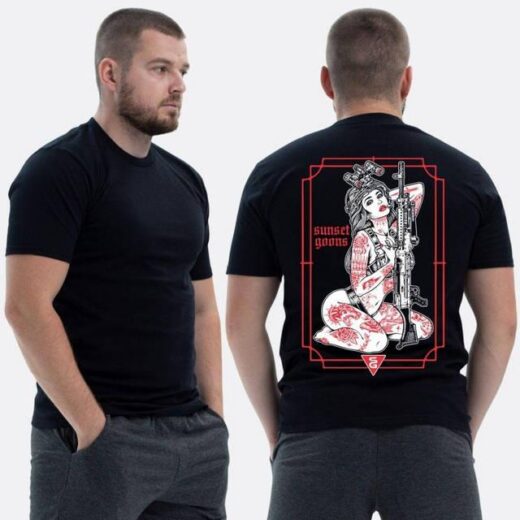 Футболка PrintBro ЗСУ з принтом Sunset Goons