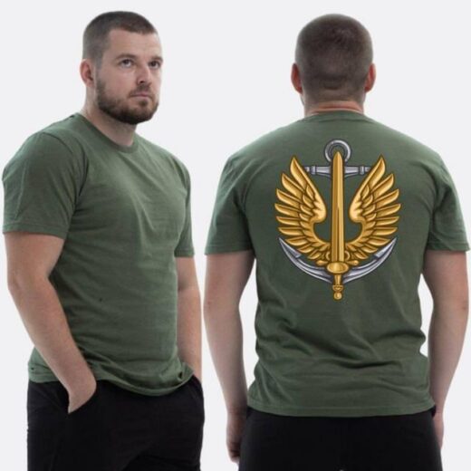 Футболка PrintBro ЗСУ з принтом Морська піхота