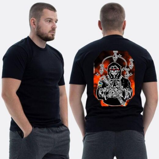 Футболка PrintBro ЗСУ з принтом Sunset Goons Віра в удачу вогонь скелет міни