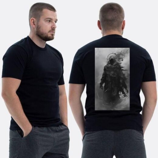 Футболка PrintBro ЗСУ з принтом Тінь у плащі Shadow