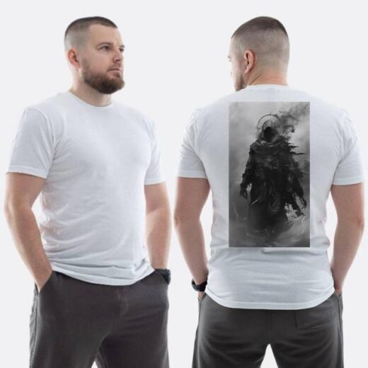 Футболка PrintBro ЗСУ з принтом Тінь у плащі Shadow