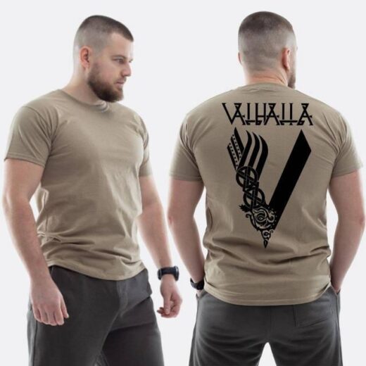 Футболка PrintBro ЗСУ з принтом V Valhalla Вальгалла