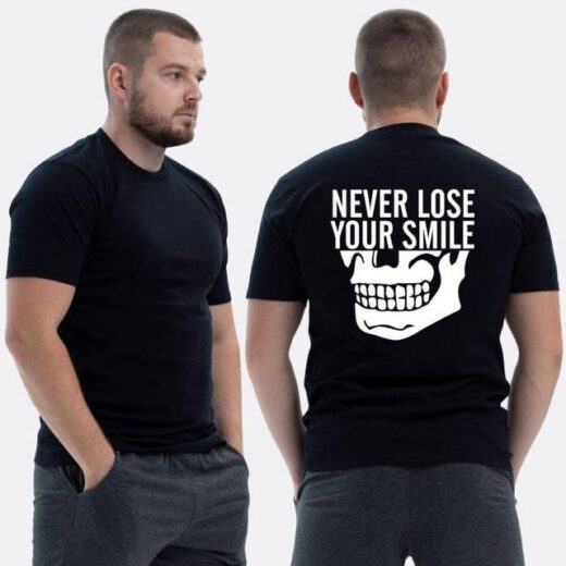 Футболка PrintBro ЗСУ з принтом Never lose your smile