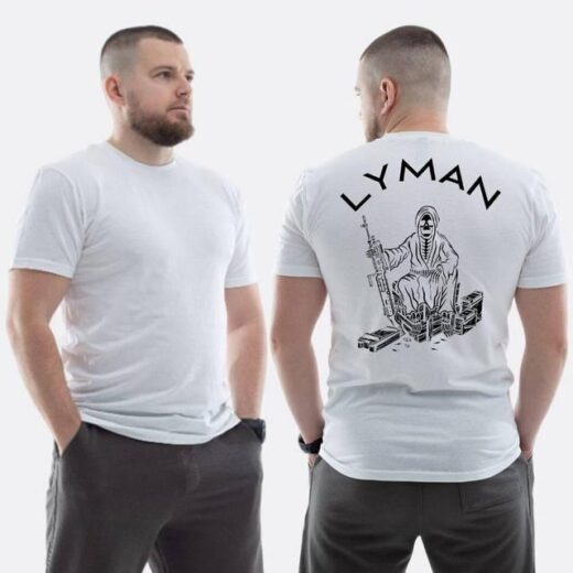 Футболка PrintBro ЗСУ з принтом Лиман смерть з косою