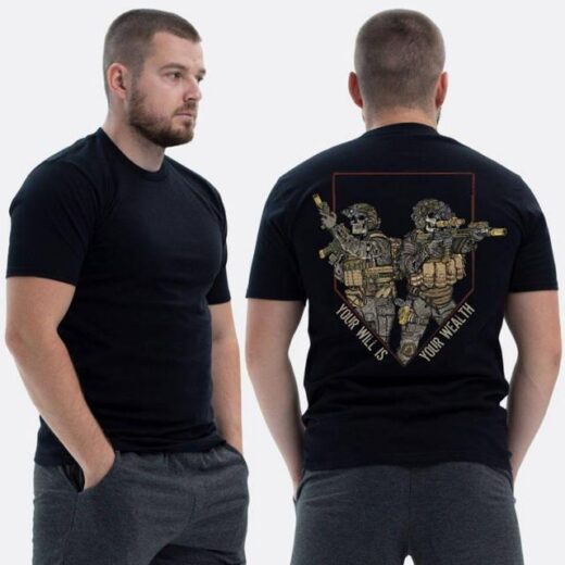 Футболка PrintBro ЗСУ з принтом Воля-богатство