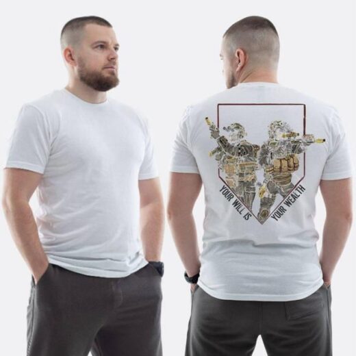 Футболка PrintBro ЗСУ з принтом Воля-богатство