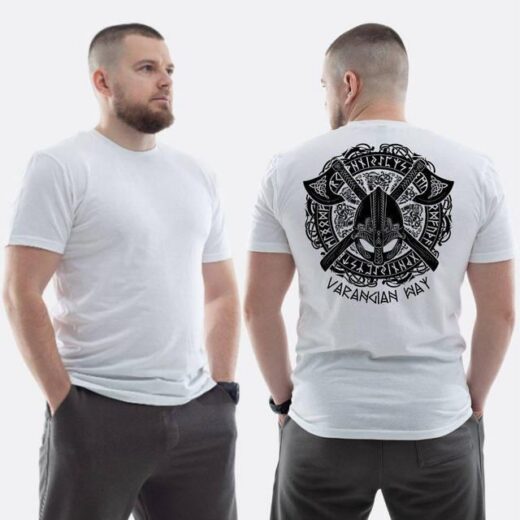 Футболка PrintBro ЗСУ з принтом Varangian way