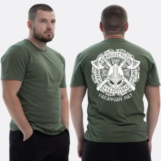 Футболка PrintBro ЗСУ з принтом Varangian way