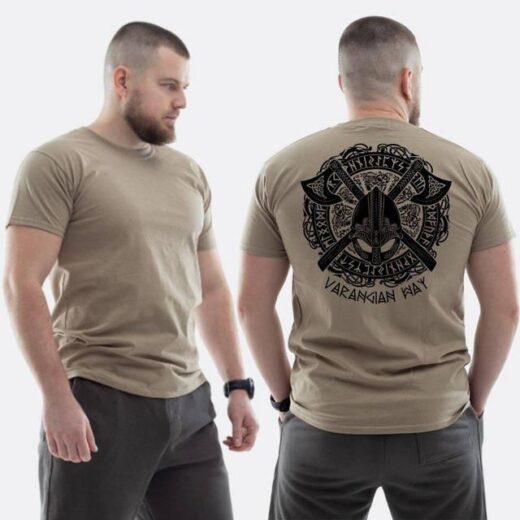 Футболка PrintBro ЗСУ з принтом Varangian way