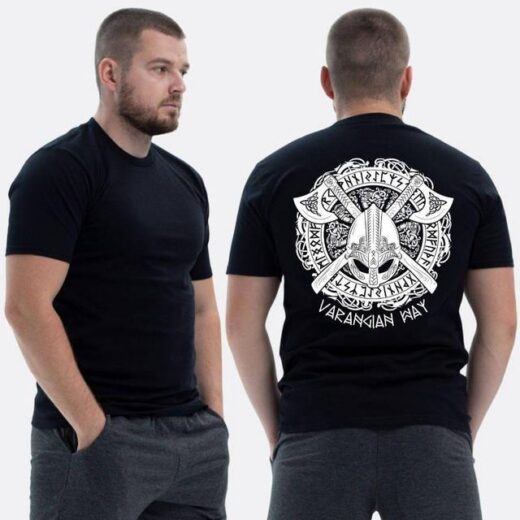 Футболка PrintBro ЗСУ з принтом Varangian way