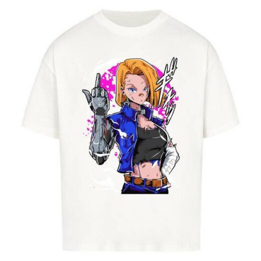 Футболка PrintBro з принтом Y2k Dragon Ball x C18