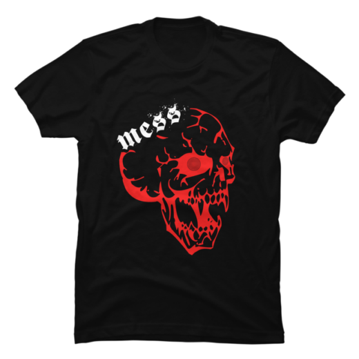 Повсякденна Футболка PrintBro з принтом Mess Within Gothic Skulls And Mindsets