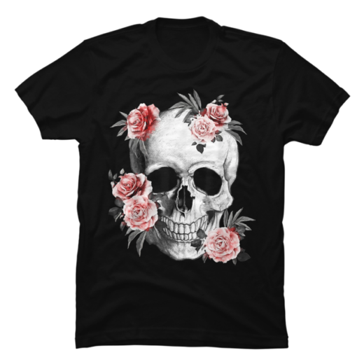 Повсякденна Футболка PrintBro з принтом Sugar Skull Rose