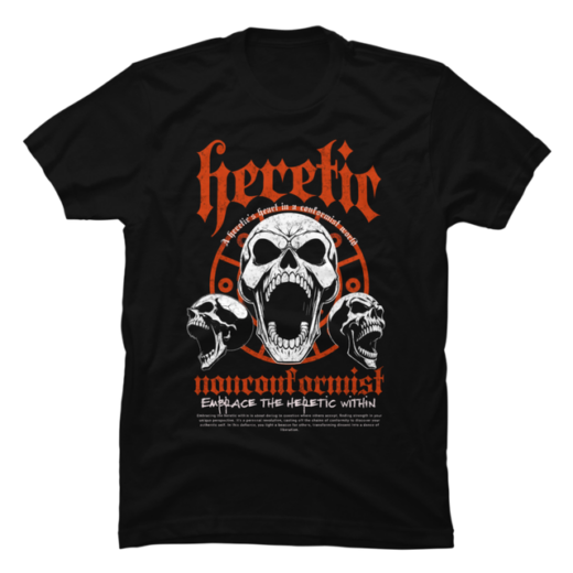Повсякденна Футболка PrintBro з принтом Triple Skulls Design