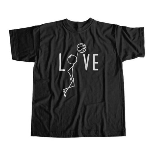 Футболка PrintBro повсякденна Love Баскетбол