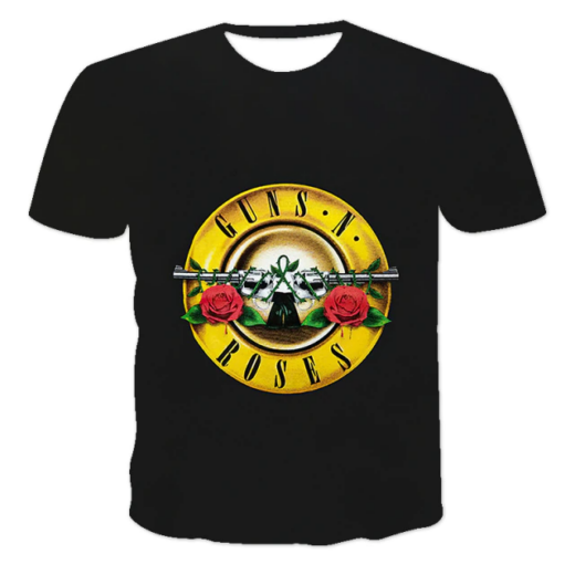 Футболка PrintBro з принтом рок GUNS N` ROSES Харадзюку