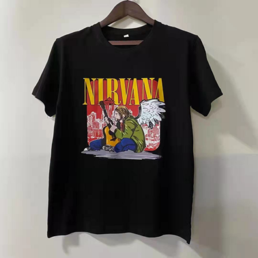 Футболка PrintBro з принтом рок NIRVANA yellow print