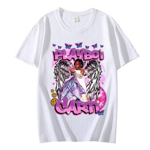 Повсякденна Футболка PrintBro Playboi Carti Buttterfly Vintage Look T-shirt