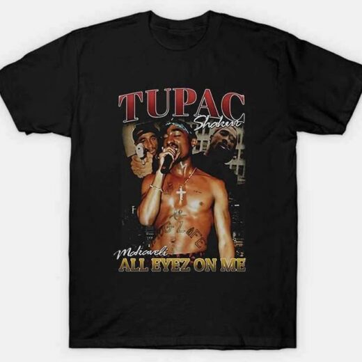 Футболка PrintBro повсякденна Tupac ''all Eyez On Me'' Vintage Look T-shirt