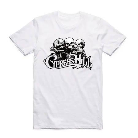 Футболка PrintBro повсякденна Cypress Hill ''skulls Logo'' White T-shirt
