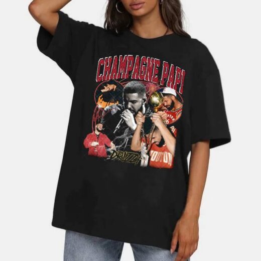 Футболка PrintBro повсякденна Drake ''champagne Papi'' Vintage Look T-shirt