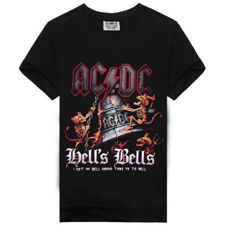 Футболка PrintBro повсякденна AC/DC ''hells Bells'' Vintage Look Tee