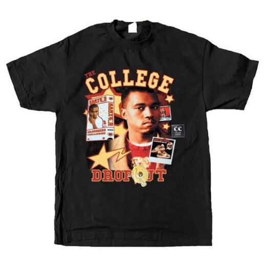 Футболка PrintBro повсякденна Kanye ''college Dropout'' Vintage Look T-shirt