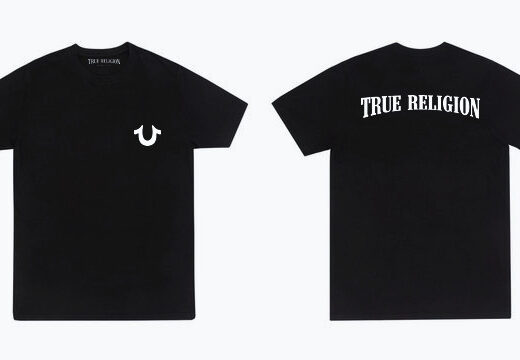 Чорна Футболка PrintBro True Religion logo унісекс Тру Реліжн