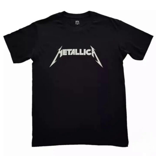 Чорна Футболка PrintBro Metallica футболки Металіка унісекс Металіка