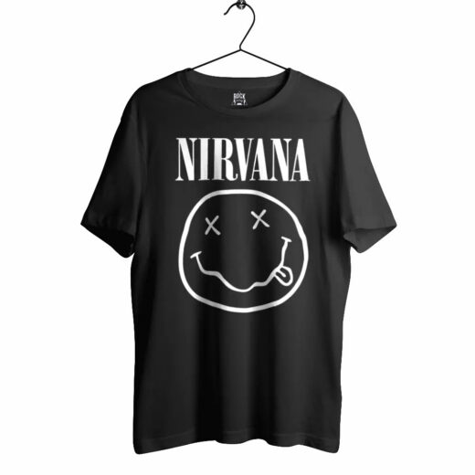 Чорна Футболка PrintBro Nirvana унісекс футболки Нірвана Курт Кобейн