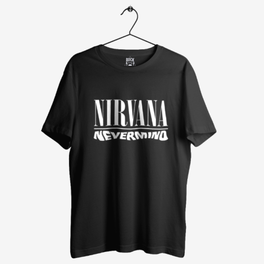 Чорна Футболка PrintBro Nirvana Nevermind унісекс футболки Нірвана Курт Кобейн