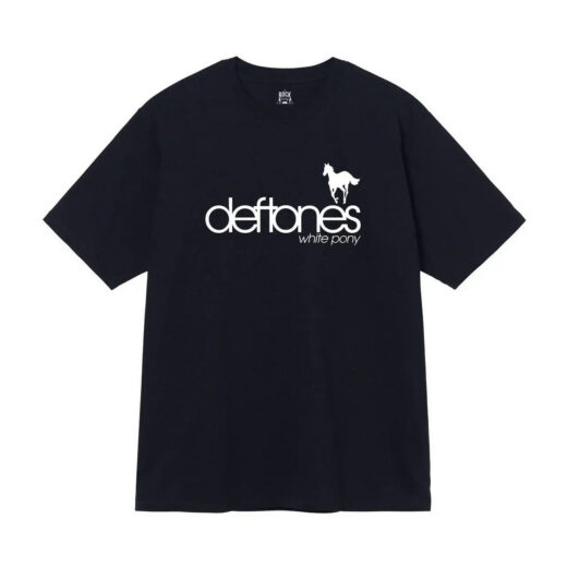 Чорна Футболка PrintBro Deftones Logo чорні футболки Дефтонс унісекс