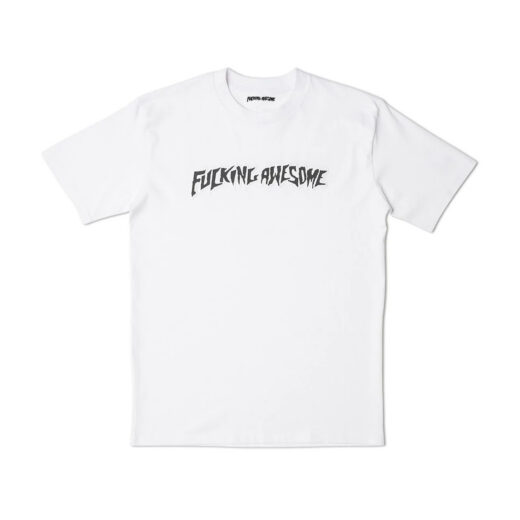 Біла Футболка PrintBro Fucking Awesome Logo унісекс чоловіча жіноча