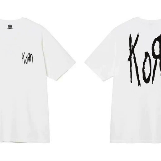 Футболка PrintBro Korn Logo біла Футболка PrintBro Корн унісекс
