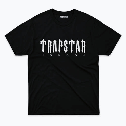 Чорна Футболка PrintBro Trapstar London чорні футболки Трепстар Трепстар унісекс