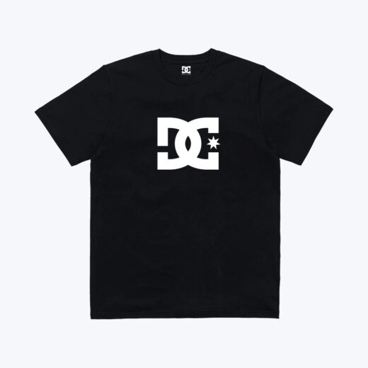 Чорна Футболка PrintBro DC Shoes Star Logo унісекс Дисі