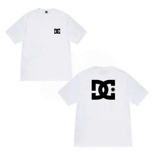 Біла Футболка PrintBro DC Shoes Star Two Sides Logo унісекс Дисі