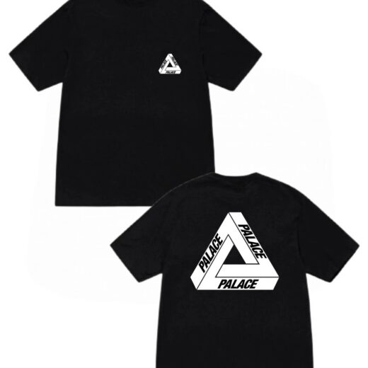 Чорна Футболка PrintBro Palace Skateboard Logo чорні футболки Пелас Палас унісекс